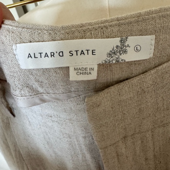 Altar'd State Linen Wide-Leg Pants - Picture 4 of 4